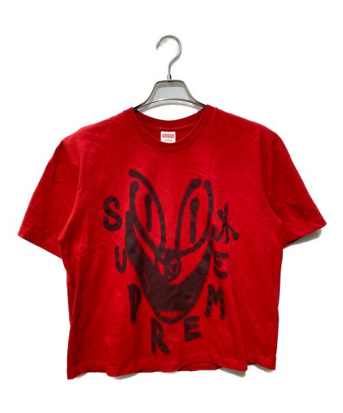 SUPREME（シュプリーム）Supreme (シュプリーム) sancheeto Smile Tee レッド サイズ:SIZE Mの古着・服飾アイテム