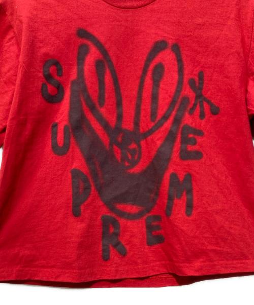 SUPREME（シュプリーム）Supreme (シュプリーム) sancheeto Smile Tee レッド サイズ:SIZE Mの古着・服飾アイテム