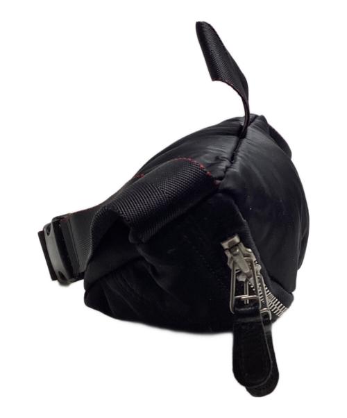 COMME des GARCONS HOMME（コムデギャルソン オム）COMME des GARCONS HOMME (コムデギャルソン オム) ナイロンツイルウエストバッグ ブラックの古着・服飾アイテム
