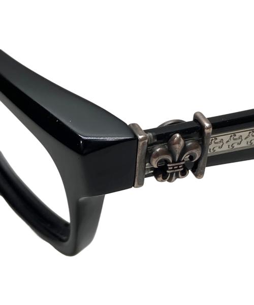 CHROME HEARTS（クロムハーツ）CHROME HEARTS (クロムハーツ) 伊達眼鏡 ブラック サイズ:55□17-143の古着・服飾アイテム