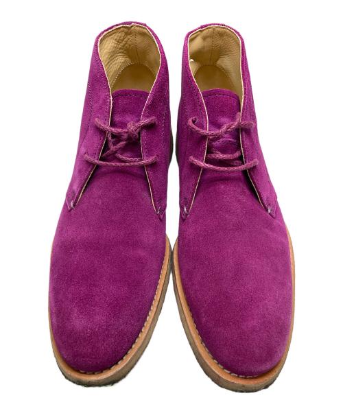 REGAL（リーガル）REGAL (リーガル) スエードチャッカブーツ パープル サイズ:24㎝の古着・服飾アイテム