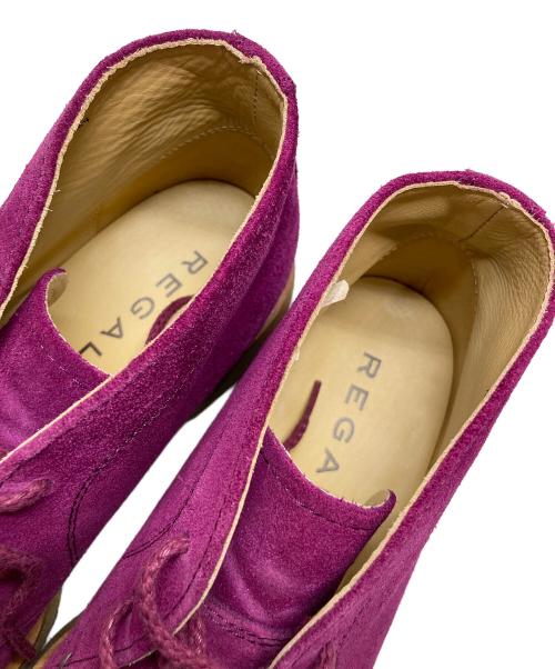 REGAL（リーガル）REGAL (リーガル) スエードチャッカブーツ パープル サイズ:24㎝の古着・服飾アイテム