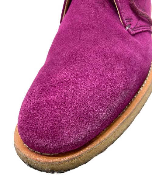 REGAL（リーガル）REGAL (リーガル) スエードチャッカブーツ パープル サイズ:24㎝の古着・服飾アイテム