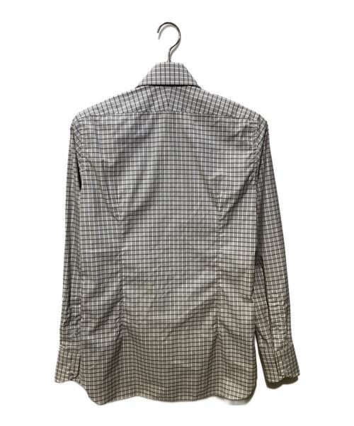 TOM FORD（トムフォード）TOM FORD (トムフォード) ドゥエボットーニチェックシャツ ブラウン サイズ:不明の古着・服飾アイテム