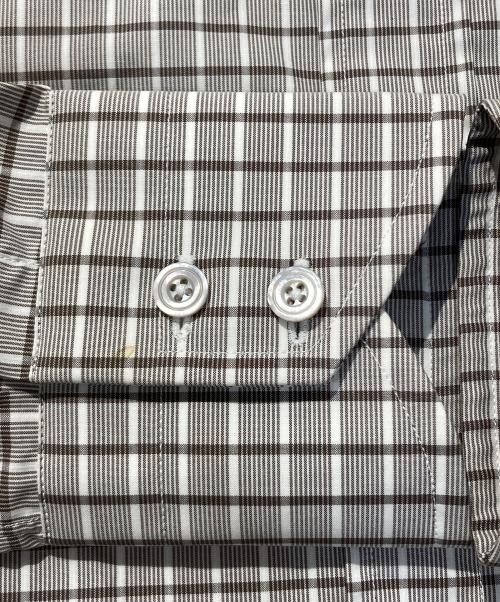 TOM FORD（トムフォード）TOM FORD (トムフォード) ドゥエボットーニチェックシャツ ブラウン サイズ:不明の古着・服飾アイテム