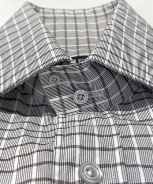 TOM FORD（トムフォード）TOM FORD (トムフォード) ドゥエボットーニチェックシャツ ブラウン サイズ:不明の古着・服飾アイテム