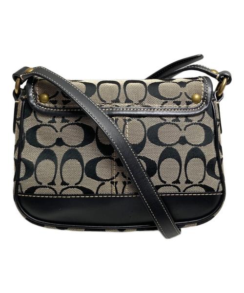 COACH（コーチ）COACH (コーチ) シグネチャーターンロックショルダーバッグ グレーの古着・服飾アイテム