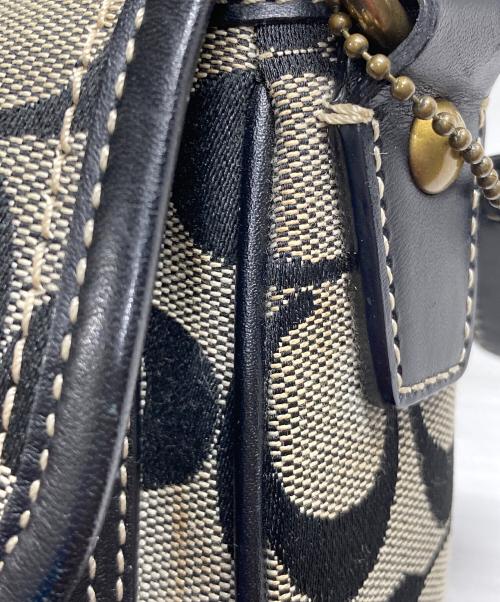 COACH（コーチ）COACH (コーチ) シグネチャーターンロックショルダーバッグ グレーの古着・服飾アイテム