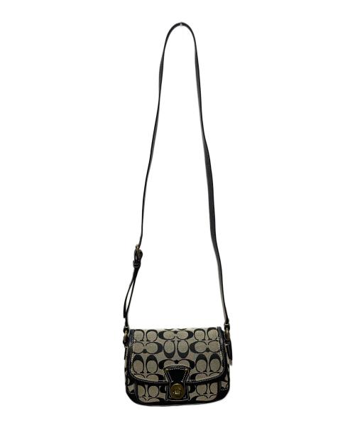 COACH（コーチ）COACH (コーチ) シグネチャーターンロックショルダーバッグ グレーの古着・服飾アイテム