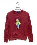 POLO RALPH LAURENポロ・ラルフローレン）の古着「テディベアスウェット」｜ボルドー