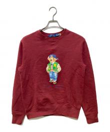 POLO RALPH LAUREN（ポロ・ラルフローレン）の古着「テディベアスウェット」｜ボルドー