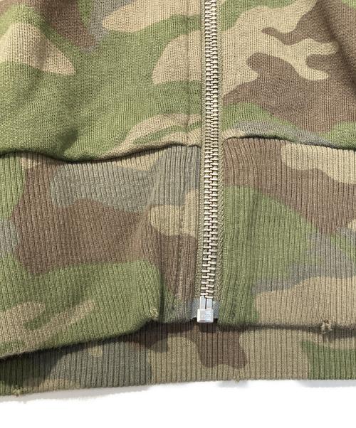 HYDROGEN（ハイドロゲン）HYDROGEN (ハイドロゲン) カモフラジップパーカー グリーン サイズ:SIZE Sの古着・服飾アイテム