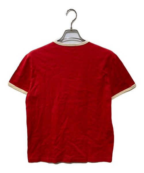 MONCLER（モンクレール）MONCLER (モンクレール) ワッペンロゴリンガーTシャツ レッド サイズ:Lの古着・服飾アイテム