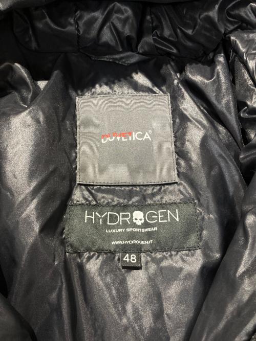 DUVETICA（デュベティカ）DUVETICA (デュベティカ) HYDROGEN (ハイドロゲン) カモフラダウンジャケット ブラック サイズ:48の古着・服飾アイテム