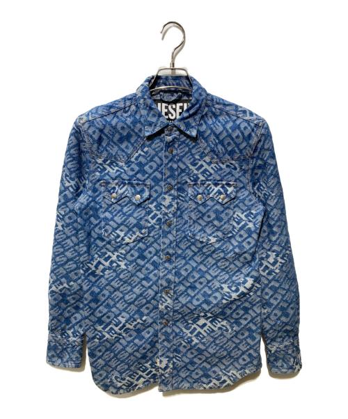 DIESEL（ディーゼル）DIESEL (ディーゼル) D-LEO CAMICIA DENIM SHIRT ブルー サイズ:XSの古着・服飾アイテム