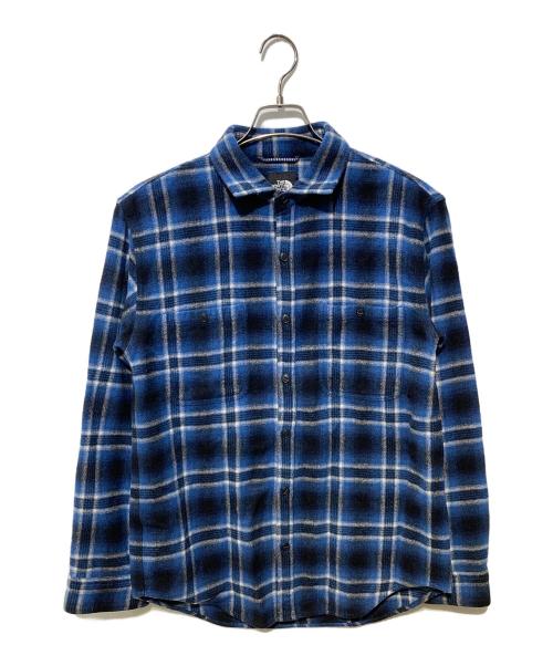 THE NORTH FACE（ザ ノース フェイス）THE NORTH FACE (ザ ノース フェイス) ウールシャツ ブルー サイズ:Lの古着・服飾アイテム