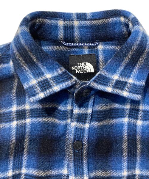 THE NORTH FACE（ザ ノース フェイス）THE NORTH FACE (ザ ノース フェイス) ウールシャツ ブルー サイズ:Lの古着・服飾アイテム