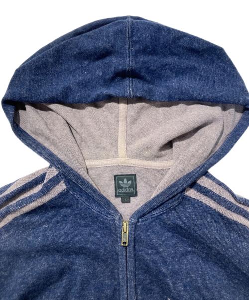 adidas（アディダス）adidas (アディダス) ニットパーカー ネイビー サイズ:Lの古着・服飾アイテム