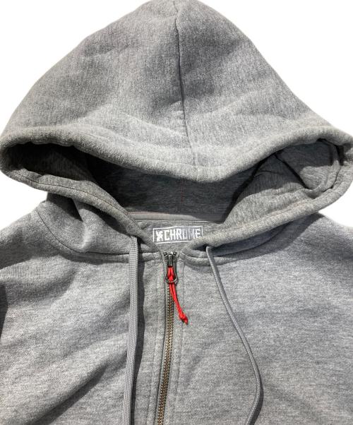 CHROME（クローム）CHROME (クローム) 裏起毛パーカー グレー サイズ:Lの古着・服飾アイテム
