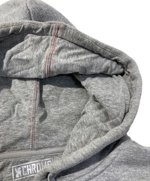 CHROME（クローム）CHROME (クローム) 裏起毛パーカー グレー サイズ:Lの古着・服飾アイテム