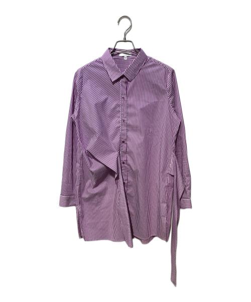 NARA CAMICIE（ナラカミーチェ）NARA CAMICIE (ナラカミーチェ) ウエストマークシャツワンピース パープル サイズ:2の古着・服飾アイテム