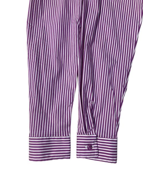 NARA CAMICIE（ナラカミーチェ）NARA CAMICIE (ナラカミーチェ) ウエストマークシャツワンピース パープル サイズ:2の古着・服飾アイテム