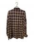 RIVE DROITE (リヴドロワ) ウォッシュドチェックワイドシャツ ブラウン サイズ:FREE：6000円