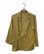 Loungedressラウンジドレス）の古着「リネンライクシアージャケット」｜ベージュ