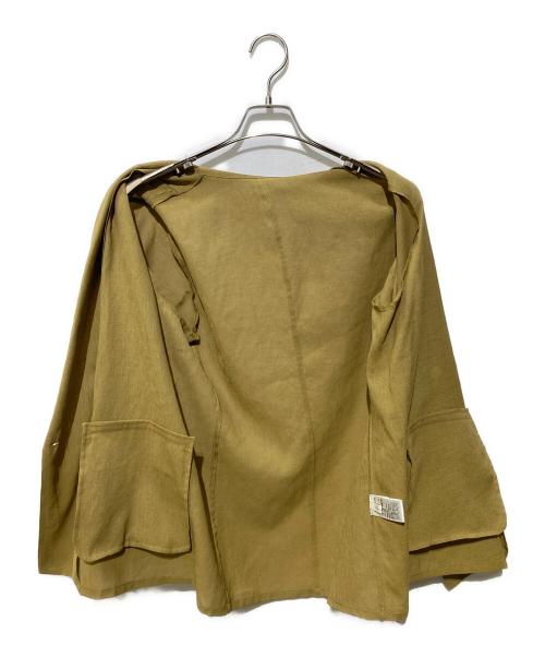 Loungedress（ラウンジドレス）Loungedress (ラウンジドレス) リネンライクシアージャケット ベージュ サイズ:FREEの古着・服飾アイテム