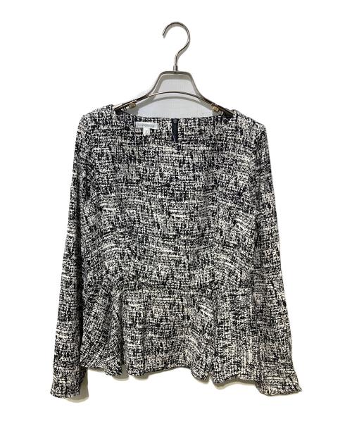 NARA CAMICIE（ナラカミーチェ）NARA CAMICIE (ナラカミーチェ) ブラウス ホワイト×ブラック サイズ:SIZE1の古着・服飾アイテム