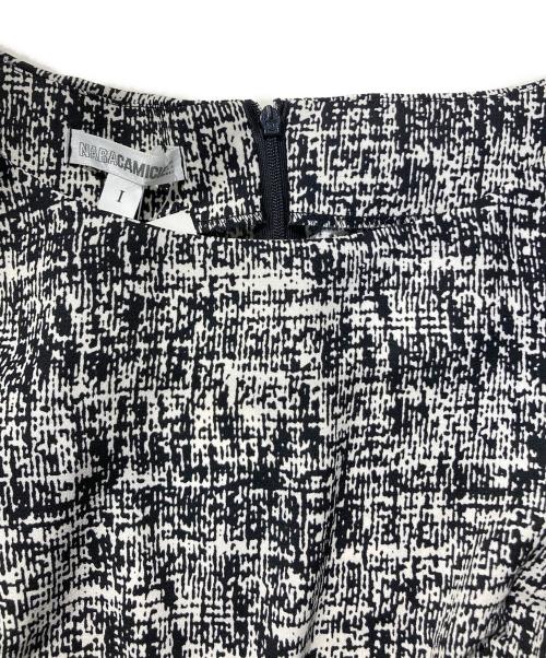 NARA CAMICIE（ナラカミーチェ）NARA CAMICIE (ナラカミーチェ) ブラウス ホワイト×ブラック サイズ:SIZE1の古着・服飾アイテム