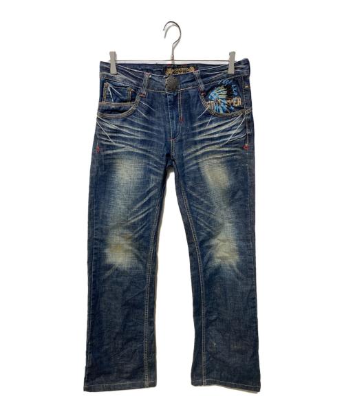 RED PEPPER（レッドペッパ）RED PEPPER (レッドペッパ) スタッズフレアデニムパンツ インディゴ サイズ:W30の古着・服飾アイテム