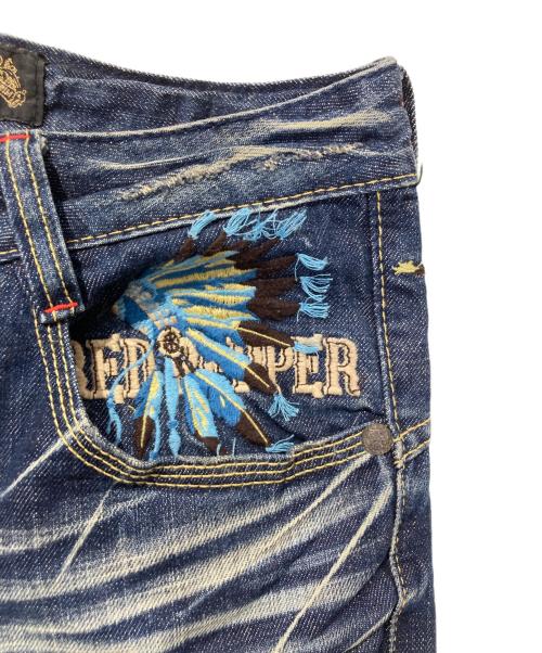 RED PEPPER（レッドペッパ）RED PEPPER (レッドペッパ) スタッズフレアデニムパンツ インディゴ サイズ:W30の古着・服飾アイテム