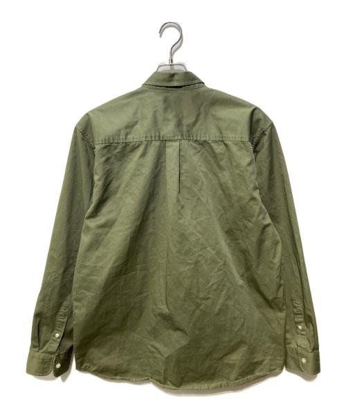Carhartt WIP（カーハート ワーク イン プログレス）CARHARTT WIP (カーハート ワークインプログレス) L/S Madison Shirt カーキ サイズ:XLの古着・服飾アイテム