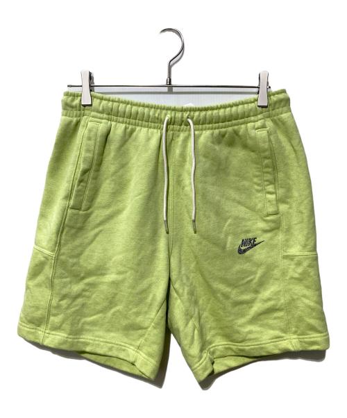 NIKE（ナイキ）NIKE (ナイキ) スウェットハーフパンツ 黄緑 サイズ:Lの古着・服飾アイテム