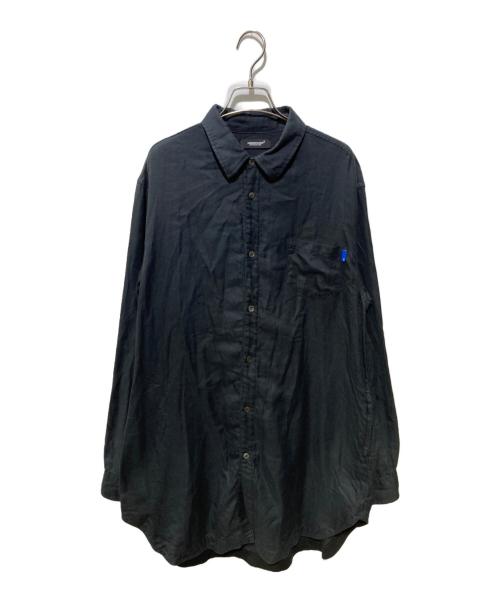 UNDERCOVER（アンダーカバー）UNDERCOVER (アンダーカバー) コットンロングシャツ ブラック サイズ:Lの古着・服飾アイテム