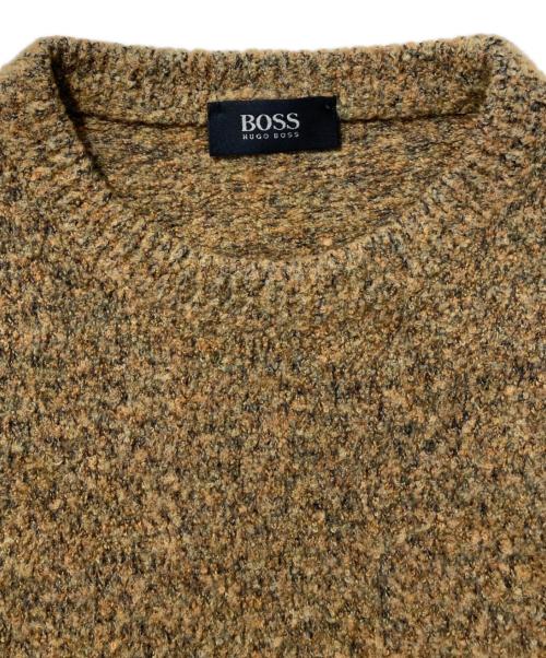 HUGO BOSS（ヒューゴ ボス）HUGO BOSS (ヒューゴ ボス) メランジニット ブラウン サイズ:不明の古着・服飾アイテム