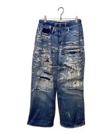 TALKING ABOUT THE ABSTRACTION（トーキング アバウト ジ アブストラクション）の古着「別注 PRINT WIDE PT for ARKnets」｜インディゴ