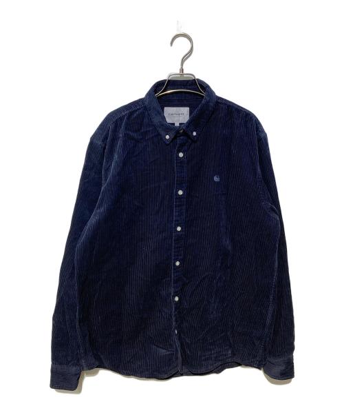CarHartt（カーハート）CarHartt (カーハート) LS Madison Cord Shirt ネイビー サイズ:Lの古着・服飾アイテム