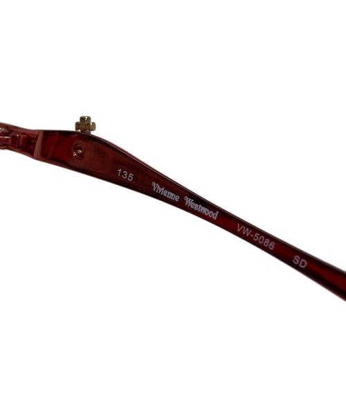 Vivienne Westwood（ヴィヴィアンウエストウッド）Vivienne Westwood (ヴィヴィアンウエストウッド) アンダーリムサングラス レッド サイズ:SIZE 135の古着・服飾アイテム