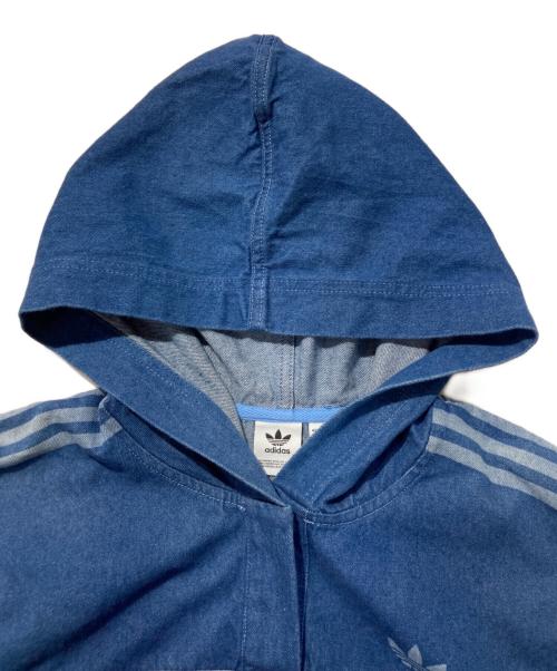 adidas（アディダス）adidas (アディダス) DENIM HOODIE インディゴ サイズ:Lの古着・服飾アイテム