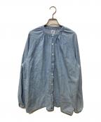 Mila Owenミラオーウェン）の古着「2WAYデニムボウタイブラウス」｜インディゴ