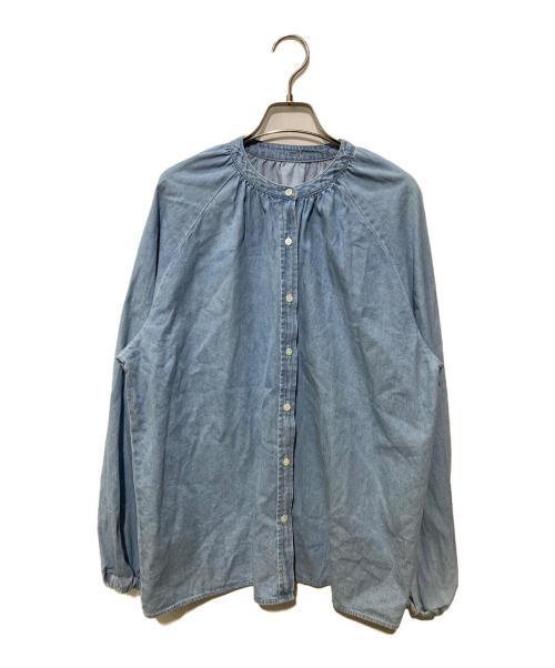 Mila Owen（ミラオーウェン）Mila Owen (ミラオーウェン) 2WAYデニムボウタイブラウス インディゴ サイズ:SIZE 0の古着・服飾アイテム
