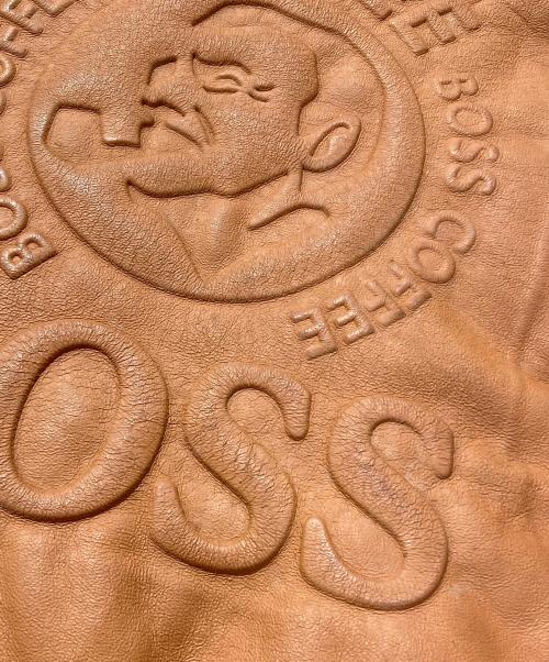 BOSS COFFEE（ボス コーヒー）BOSS COFFEE (ボス コーヒー) レザーダウンジャケット ブラウン サイズ:Lの古着・服飾アイテム