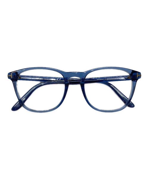 TOM FORD（トムフォード）TOM FORD (トムフォード) ウェリントン伊達メガネ スカイブルー サイズ:25□19 145の古着・服飾アイテム