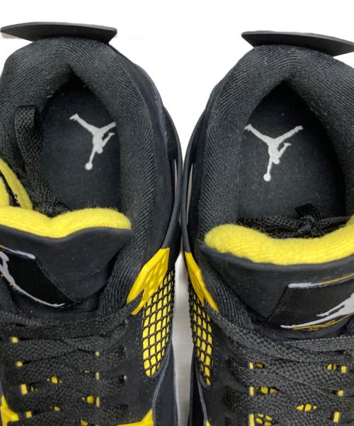 NIKE（ナイキ）NIKE (ナイキ) AIR JORDAN 4 RETRO BLACK/WHITE-TOUR YELLOW サイズ:30の古着・服飾アイテム
