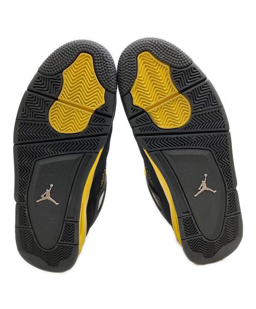 NIKE（ナイキ）NIKE (ナイキ) AIR JORDAN 4 RETRO BLACK/WHITE-TOUR YELLOW サイズ:30の古着・服飾アイテム