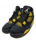 NIKE（ナイキ）の古着「AIR JORDAN 4 RETRO」｜BLACK/WHITE-TOUR YEL