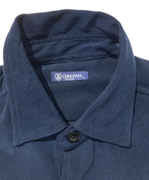 ORCIVAL（オーシバル）ORCIVAL (オーシバル) サテンムース長袖シャツ ネイビー サイズ:SIZE1の古着・服飾アイテム