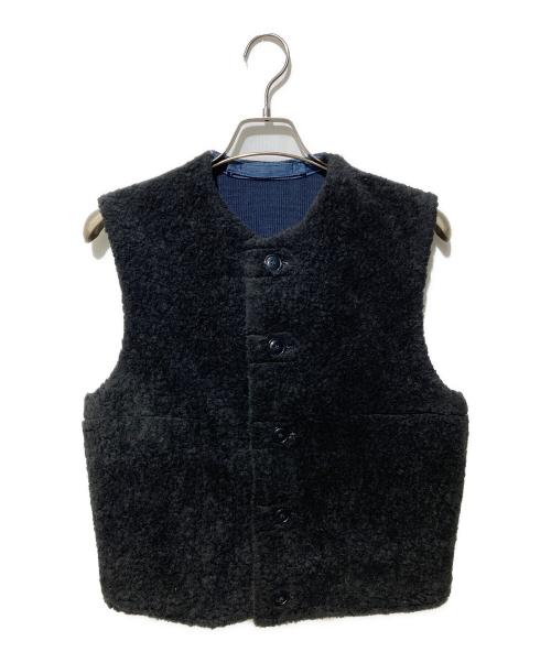 45R（フォーティファイブ・アール）45R (フォーティファイブ・アール) ボア×USモーのベスト インディゴ サイズ:FREEの古着・服飾アイテム